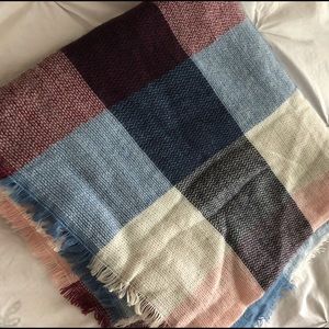 Plaid Blanket Scarf